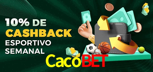 10% de bônus de cashback na Cacobet